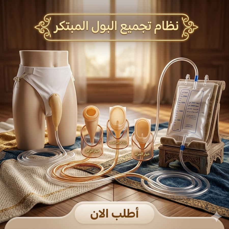 جامع بول سيليكون طبي للرجال - حل عملي لراحة كبار السن ومرضى السلس البولي