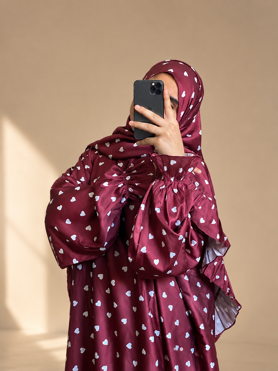 اسدال قلوب ستان لون برجاندي