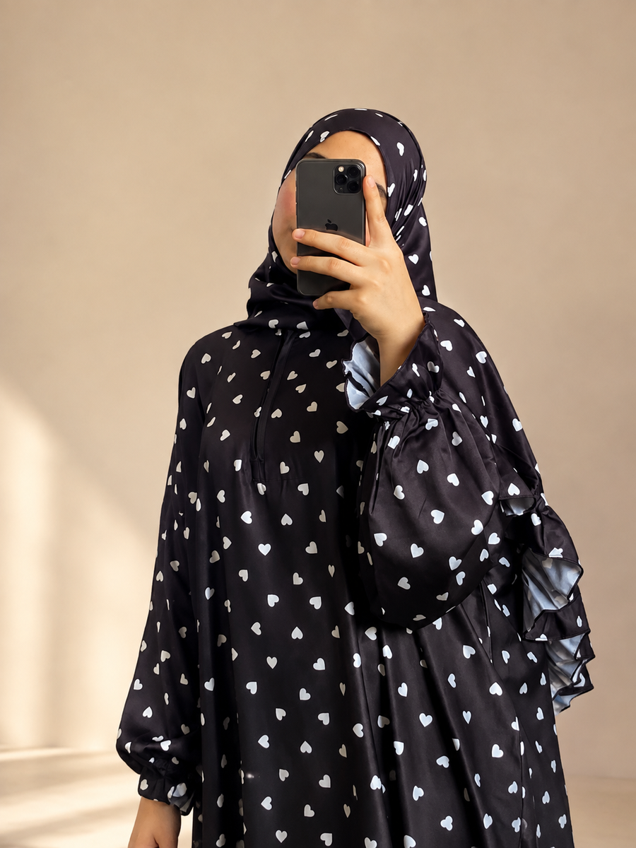 اسدال قلوب ستان لون اسود