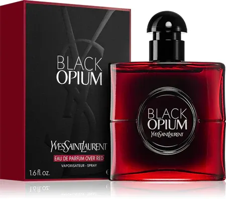 Yves Saint Laurent Black Opium Eau de Parfum Over Red  "Sealed with Box"