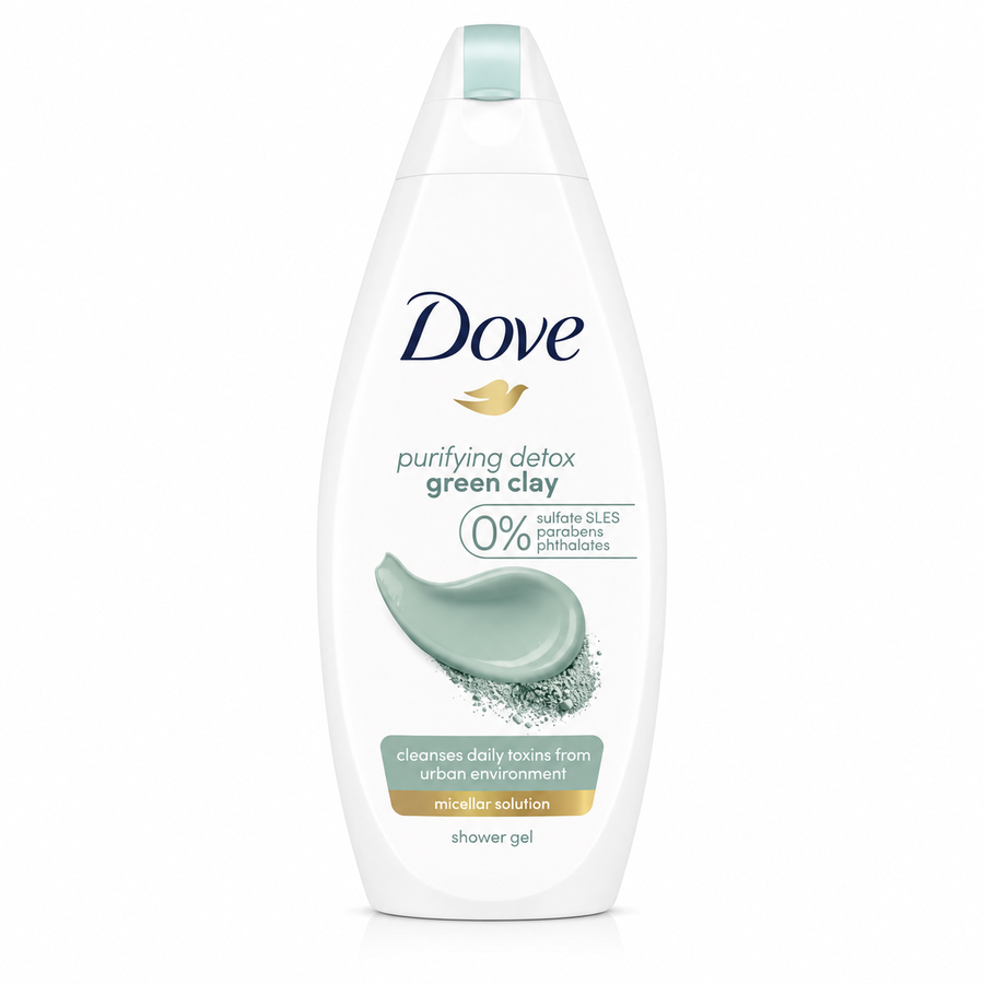 Dove Purifying Detox Body Wash with Green Clay – 500ml