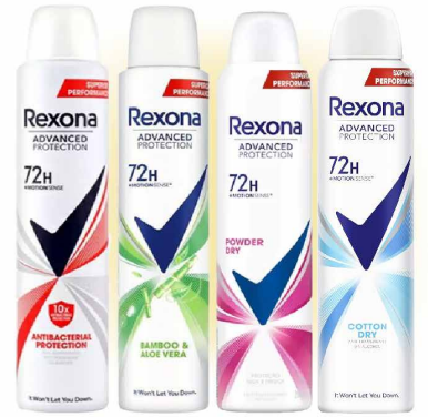 بخاخ مزيل عرق ريكسونا أدفانسد بروتكشن (حماية 72 ساعة - أنواع متنوعة) - Rexona Advanced Protection 72H Spray