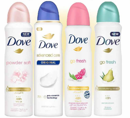 بخاخ مزيل عرق دوف (تشكيلة متنوعة ) - Dove Deodorant Spray