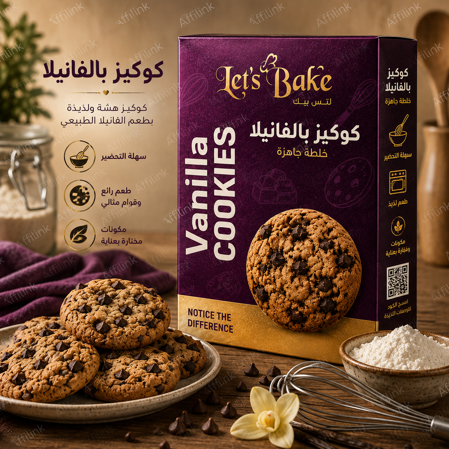 خلطة كوكيز الفانيلا الجاهزة