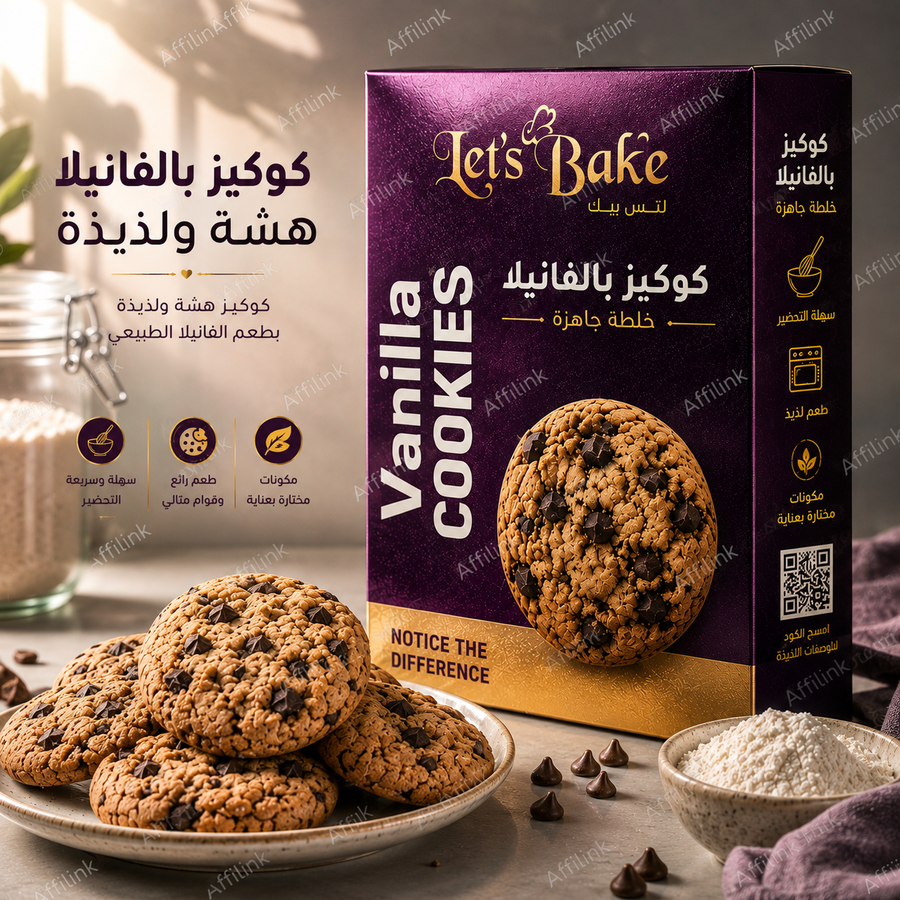 خلطة كوكيز الفانيلا الجاهزة