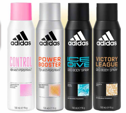 بخاخ مزيل عرق ومعطر للجسم أديداس (تشكيلة متنوعة  - 150 مل) - Adidas Deodorant Spray 150ml
