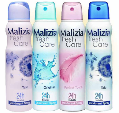 بخاخ مزيل عرق نسائي ماليزيا فريش كير (150 مل) - Malizia Fresh Care Deodorant Spray