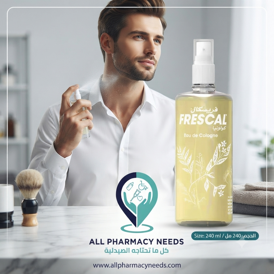كولونيا فريسكال للرجال (عطر منعش للاستخدام اليومي -  240 مل ) - Frescal Men Cologne