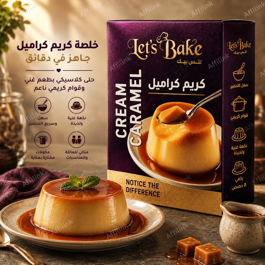 خليط كريم كراميل الجاهز