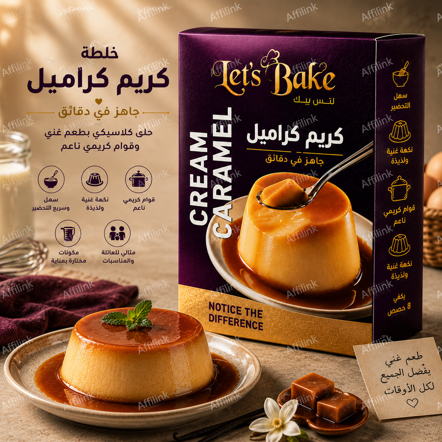 خليط كريم كراميل الجاهز