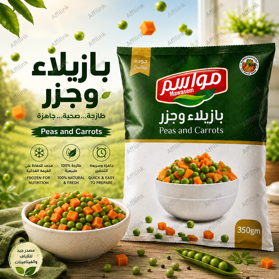 بازيلاء وجزر مجمدة – مواسم 350 جم