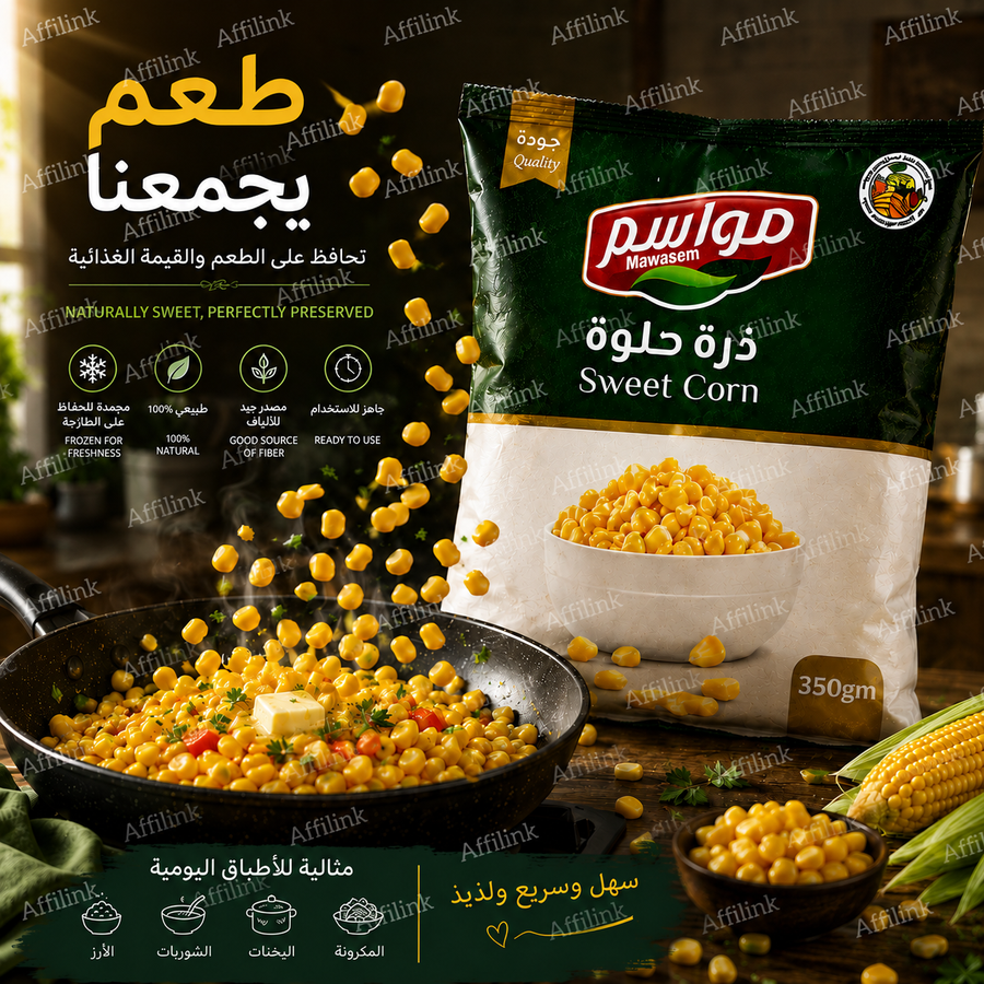 ذرة حلوة مجمدة – مواسم 350 جم