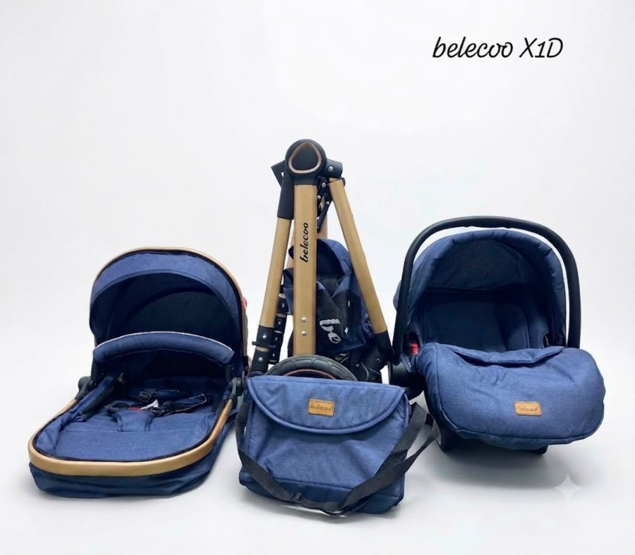 طقم عربة أطفال Belecoo X1D
