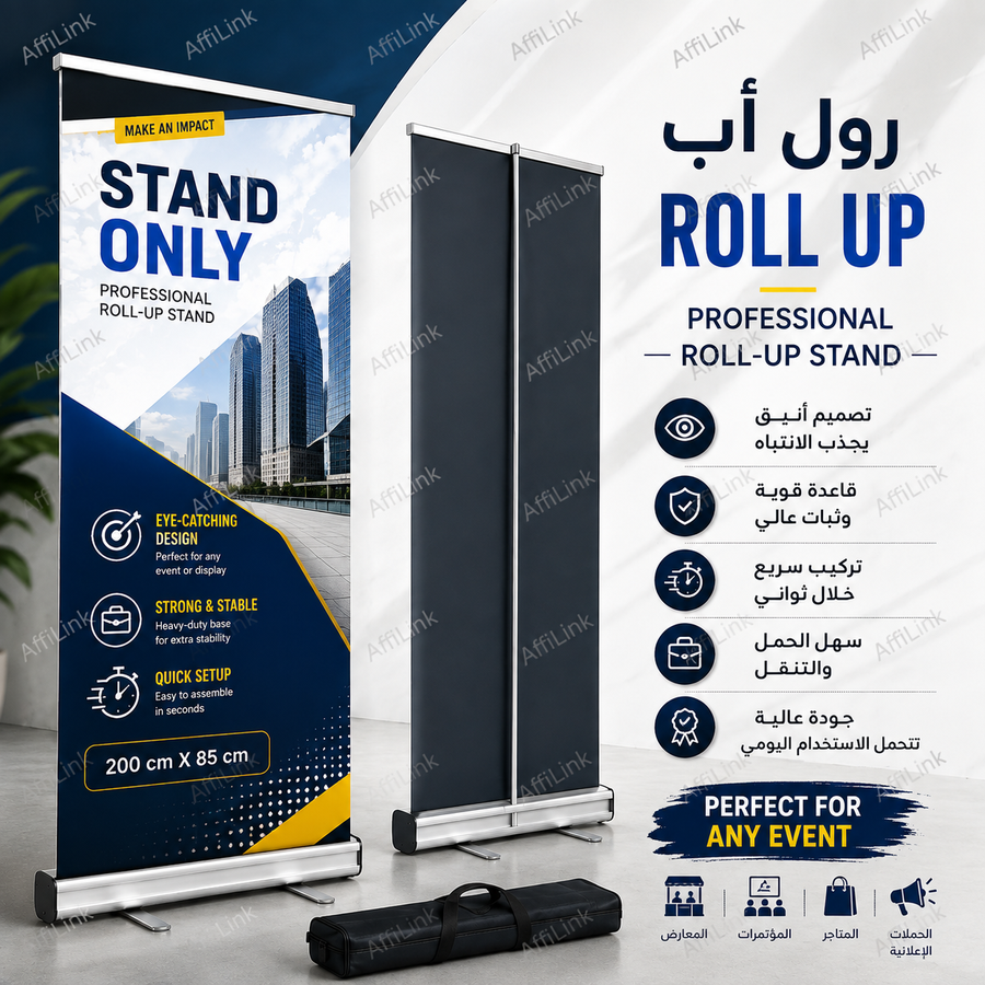 ستاند رول أب إعلاني