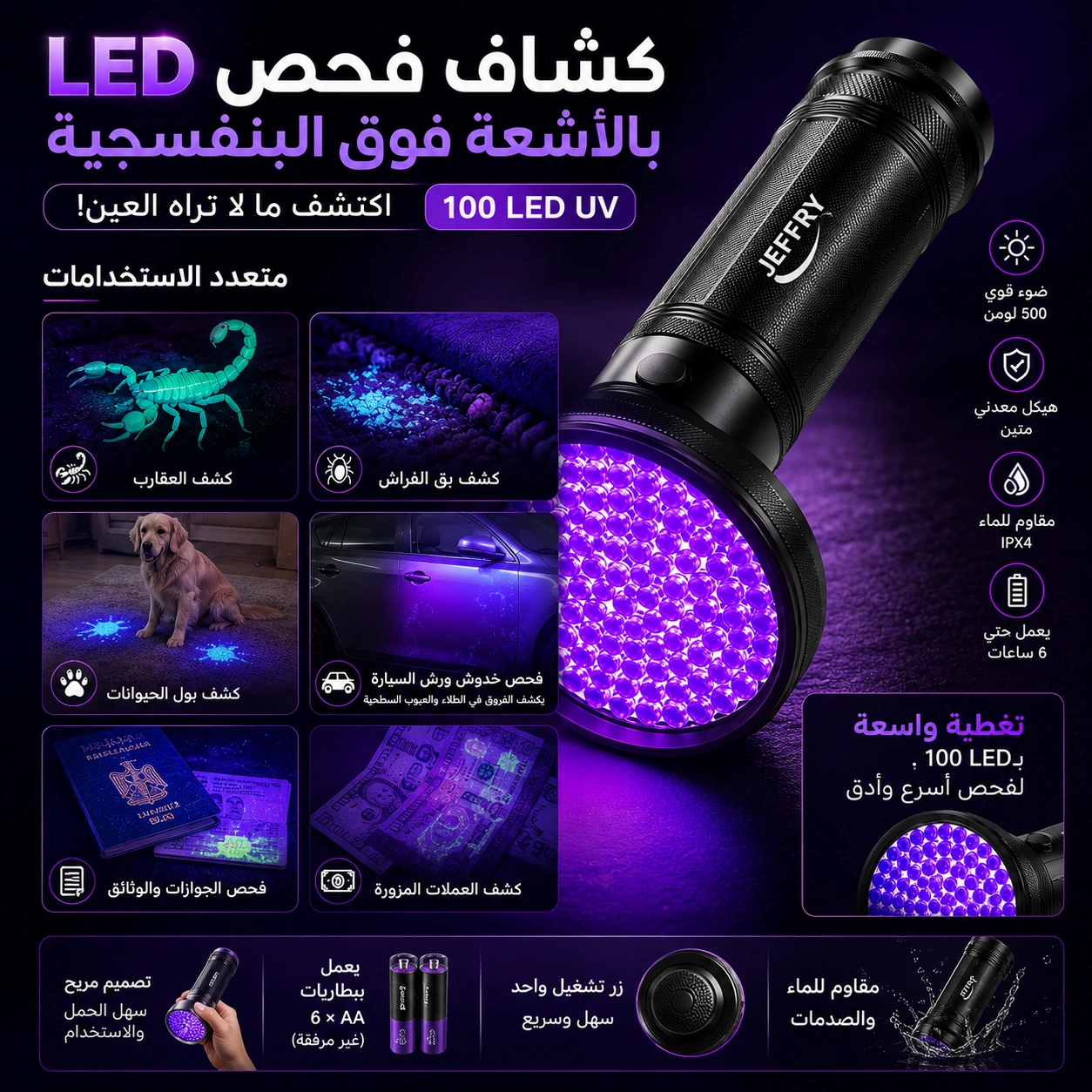 JEFFRY UV Torch Details