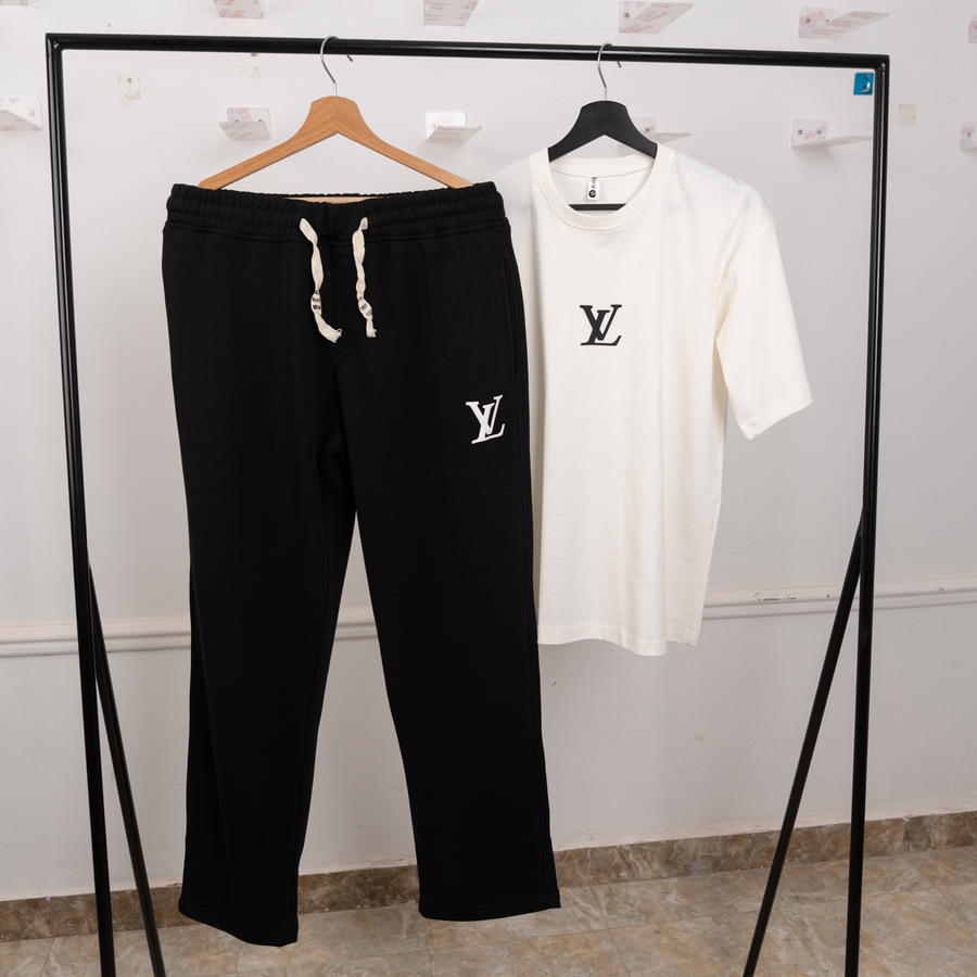 ترينج LV أوفر سايز Raa19 | قطن صيفي للجنسين