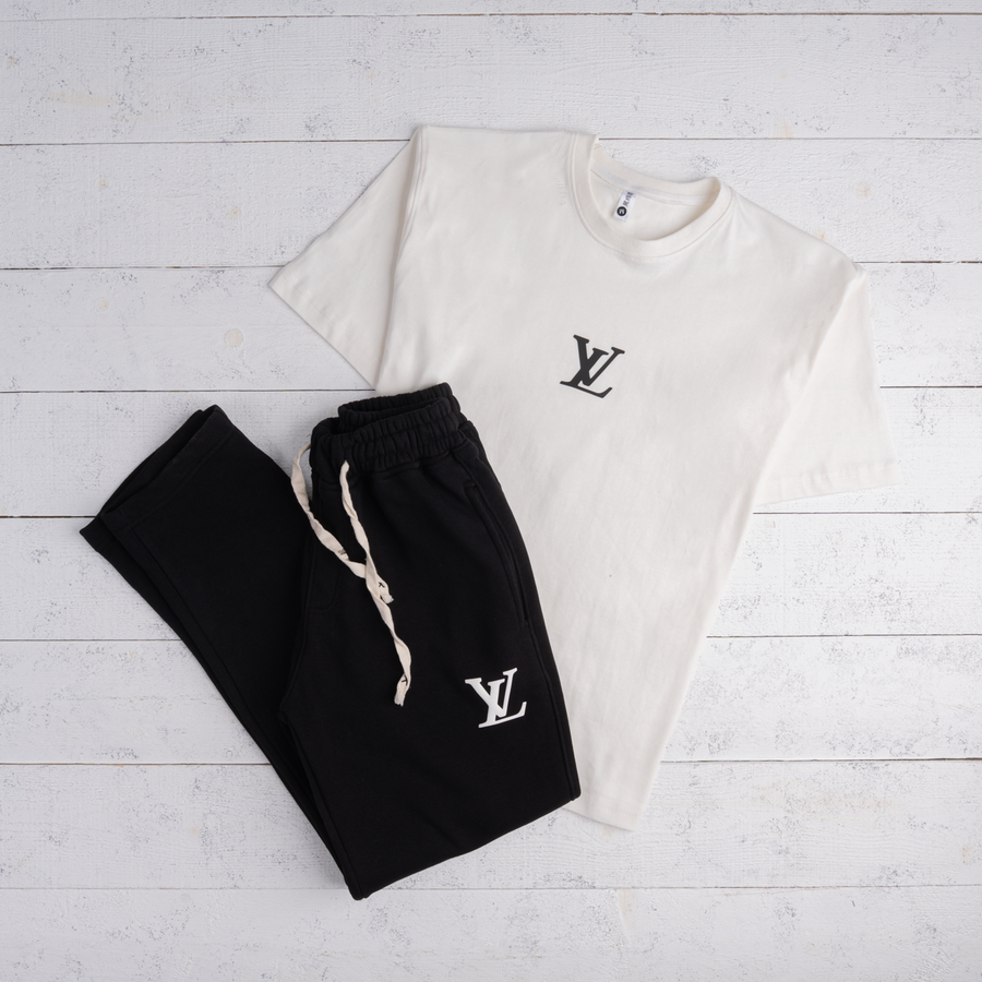 ترينج LV أوفر سايز Raa19 | قطن صيفي للجنسين