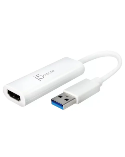 j5create JUA254 USB 3.0 to HDMI Multi-Monitor Adapter – Full HD 1080p External Display for Windows