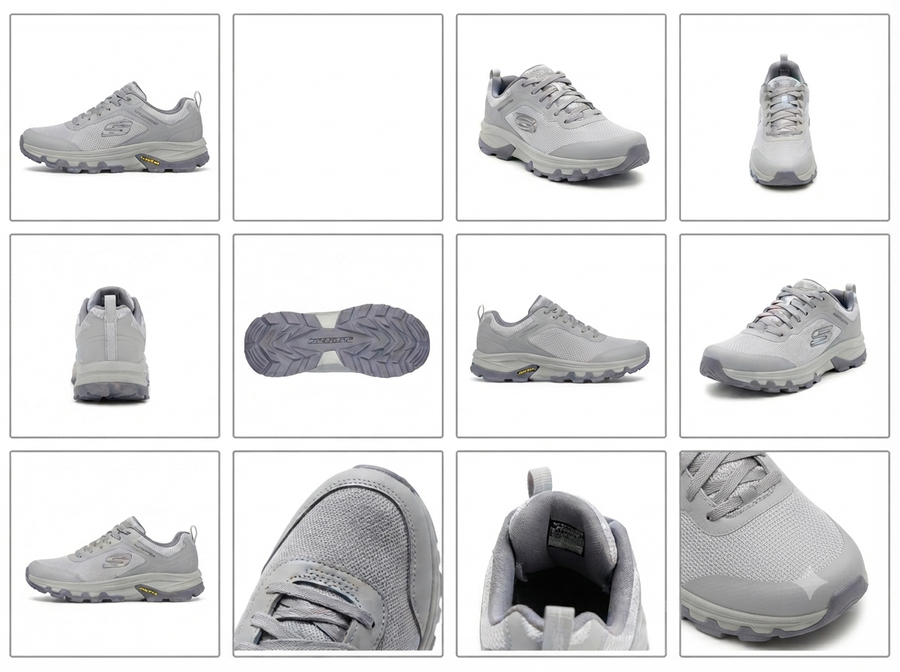 حذاء سكتشرز رياضي كاجوال ومريح للرجال رصاصي |  TR105