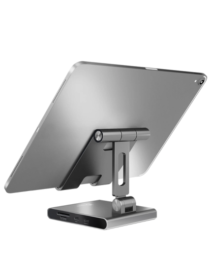 j5create JTS224 Multi-Angle Stand with Docking Station for iPad Pro® – USB-C 4K HDMI Hub with PD Charging