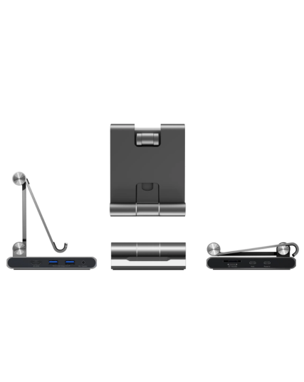 j5create JTS224 Multi-Angle Stand with Docking Station for iPad Pro® – USB-C 4K HDMI Hub with PD Charging