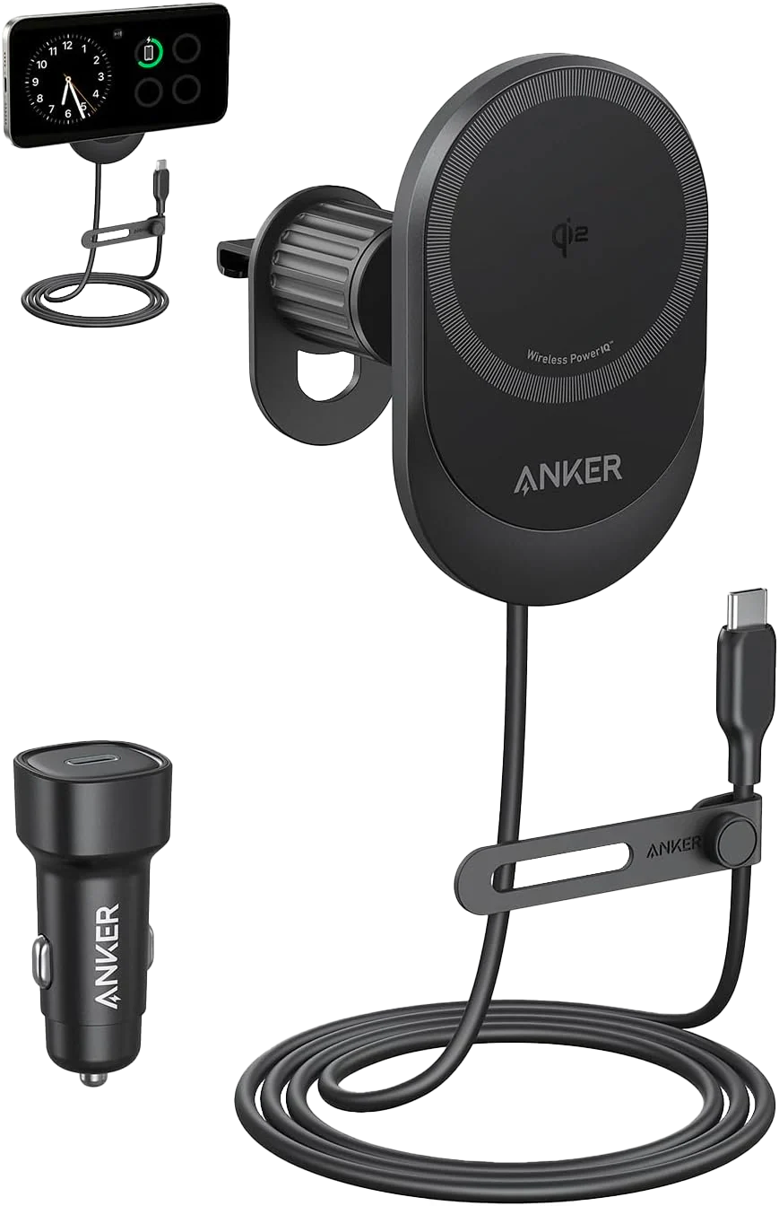 Anker MagGo Qi2 Car Charger | شاحن انكر مغناطيسي للسيارة