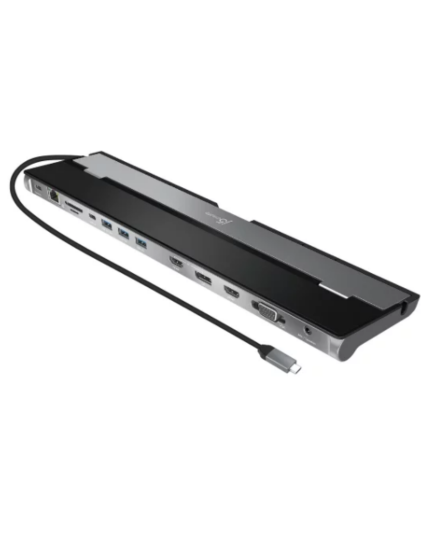 j5create JCD543 USB-C Triple Display Docking Station – Triple Monitor Hub with Dual 4K HDMI, DisplayPort, 100W PD & Gigabit Ethernet