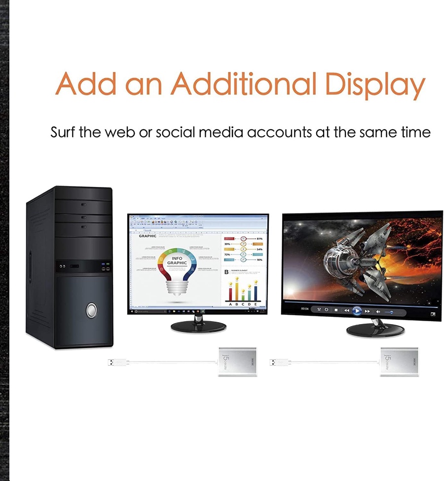 j5create JUA354 USB 3.0 to 4K HDMI Display Adapter