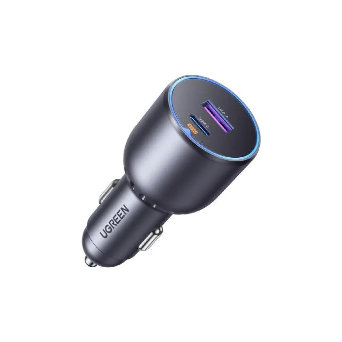 شاحن سيارة يوجرين بمنفذين بقوة 63 واط  -UGREEN Car Charger 2- PORT CHARGING 63W- EC701 (ضمان 24 شهر)