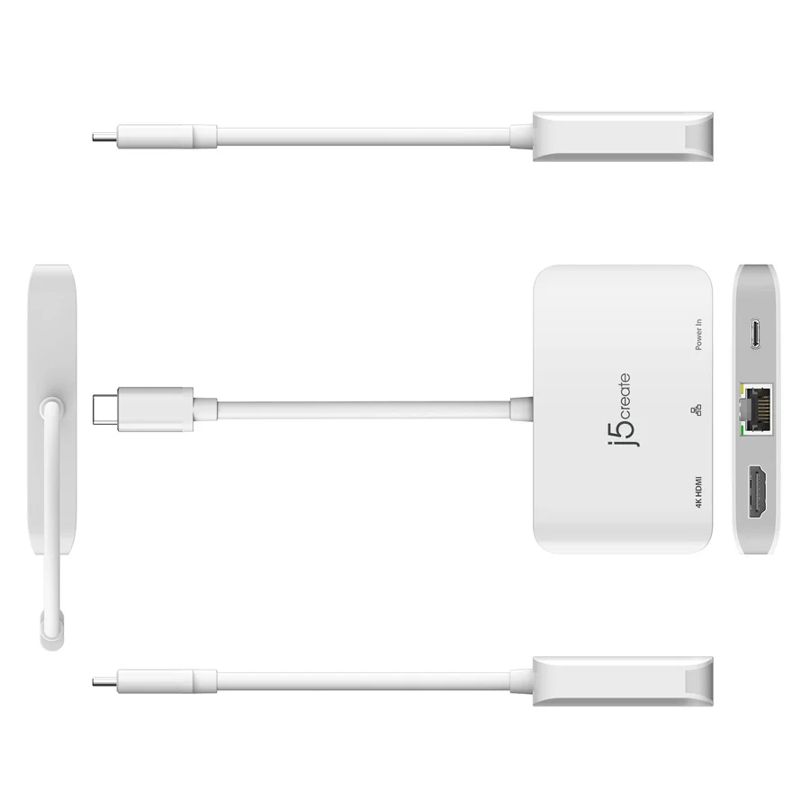 j5create JCA351 USB-C to 4K HDMI Ethernet Adapter