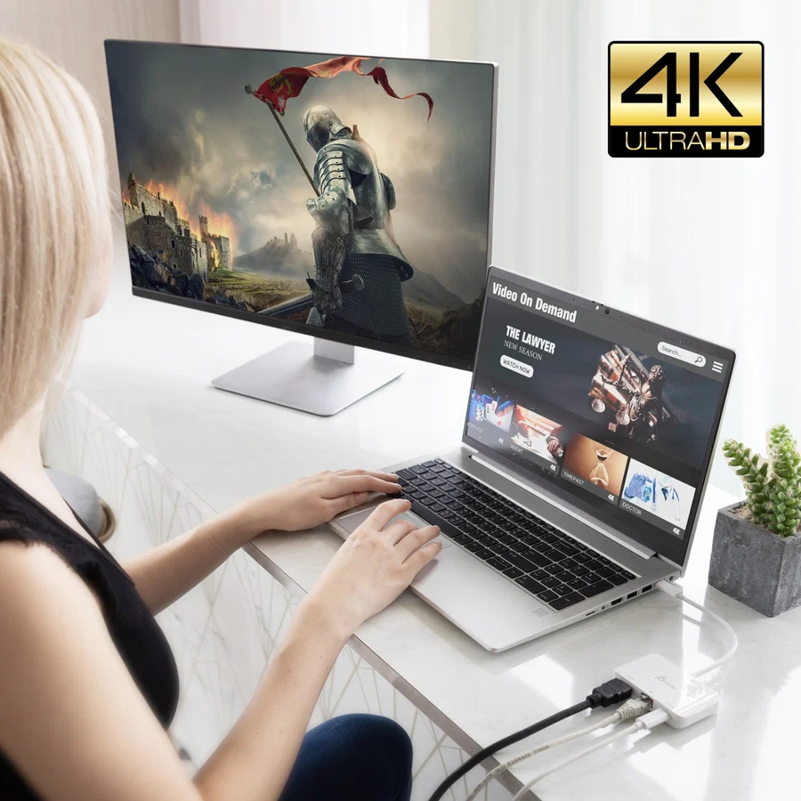 j5create JCA351 USB-C to 4K HDMI Ethernet Adapter