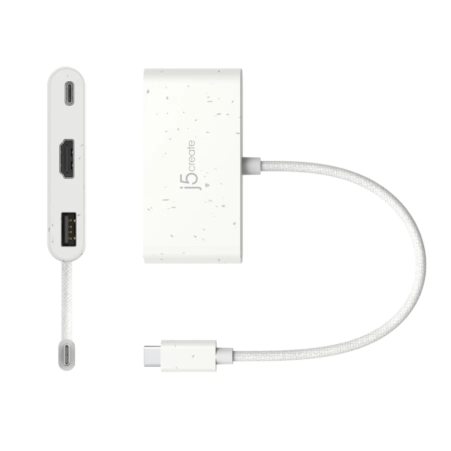 j5create JCA379EW USB-C to HDMI & USB Type-A with Power Delivery