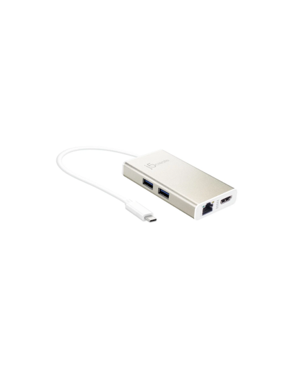 j5create JCA374 USB-C Multi-Adapter with HDMI, Ethernet, USB 3.1 Hub & PD 3.0