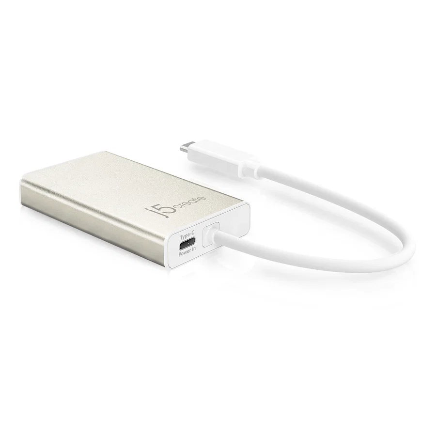j5create JCA374 USB-C Multi-Adapter with HDMI, Ethernet, USB 3.1 Hub & PD 3.0
