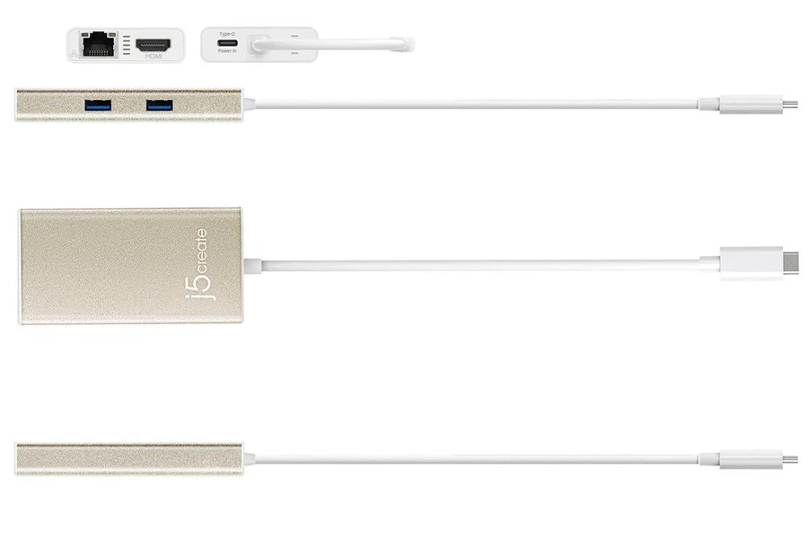 j5create JCA374 USB-C Multi-Adapter with HDMI, Ethernet, USB 3.1 Hub & PD 3.0