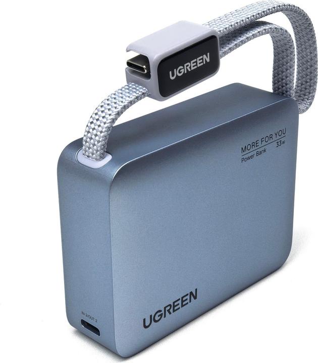 باور بانك يوجرين  10000 مللي أمبير 33 واط شحن سريع -UGREEN POWER BANK FAST10000mah 33w PB584 (ضمان 24شهر)