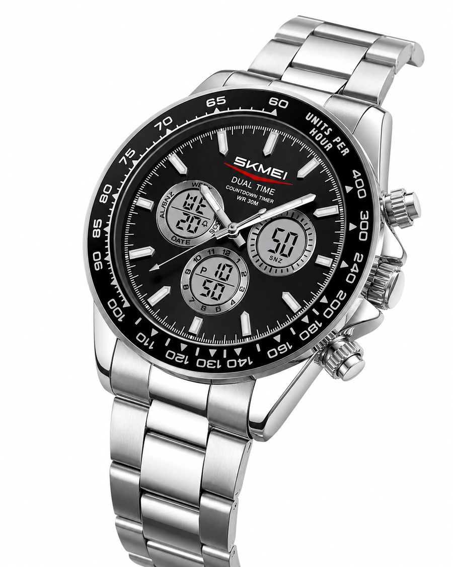 SKMEI Daytona Silver Stainless Steel