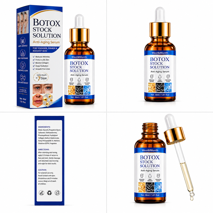 مصل بوتوكس لشد الوجه ومكافحة التجاعيد - Botox Anti-Wrinkle Face Lift Serum - 30 مل