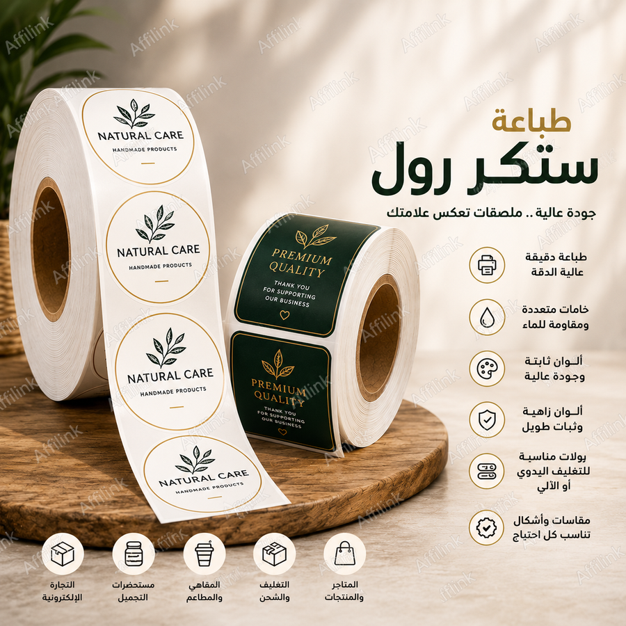 طباعة ستكر رول