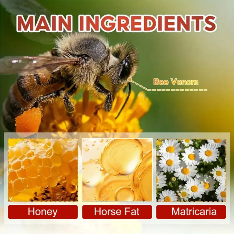 Yurhersu, Bee Venom and Horse Oil Joint Care Cream, 60 ml