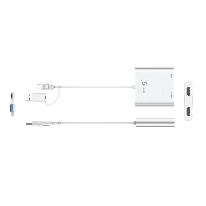j5create JCA365 USB-C to Dual HDMI Multi-Monitor Adapter