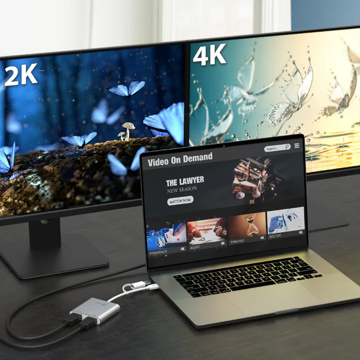 j5create JCA365 USB-C to Dual HDMI Multi-Monitor Adapter