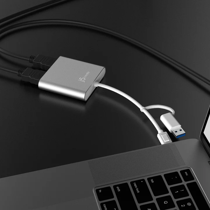 j5create JCA365 USB-C to Dual HDMI Multi-Monitor Adapter