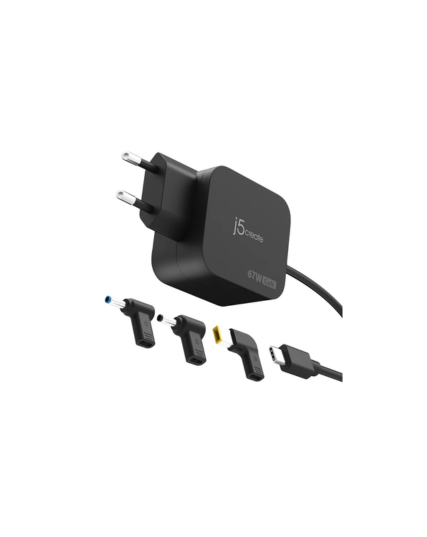 j5create JUP1565DCE3A 67W GaN USB-C PD Mini Charger