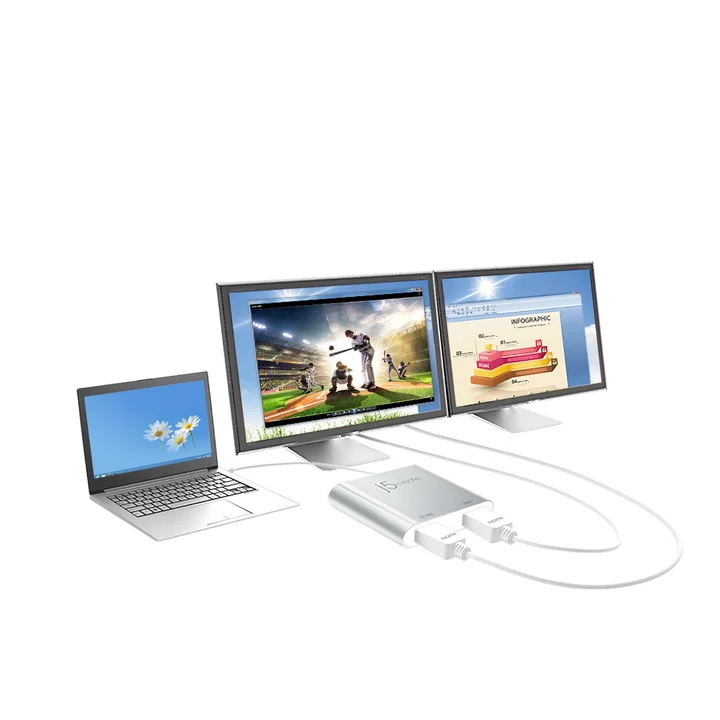 j5create JUA365 USB 3.0 to Dual HDMI Multi-Monitor Adapter