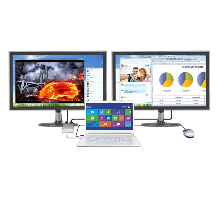 j5create JUA365 USB 3.0 to Dual HDMI Multi-Monitor Adapter