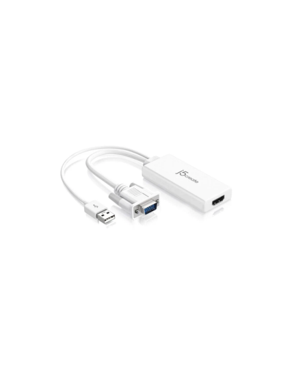 j5create JDA214 VGA to HDMI Video Audio Adapter