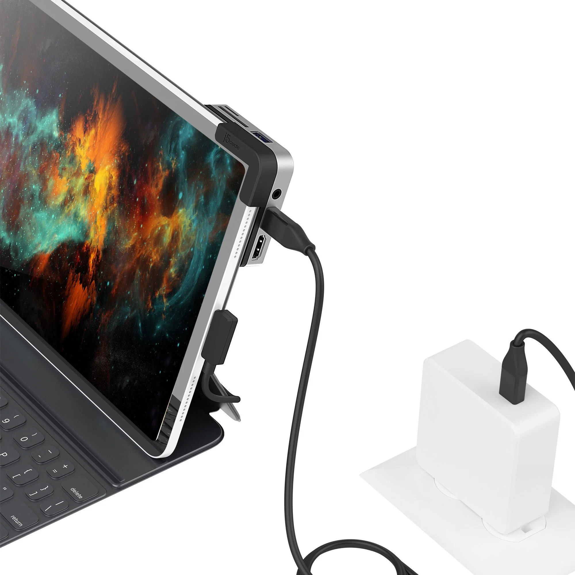 j5create JCD612 USB-C to 4K 60Hz HDMI Travel Dock for iPad Pro