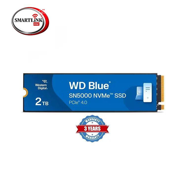 WD Blue SN5000 (WDS200T4B0E-00CNZ0) – 2TB NVMe SSD, PCIe Gen4 x4, 5150MB/s Read, 4850MB/s Write, 900TBW