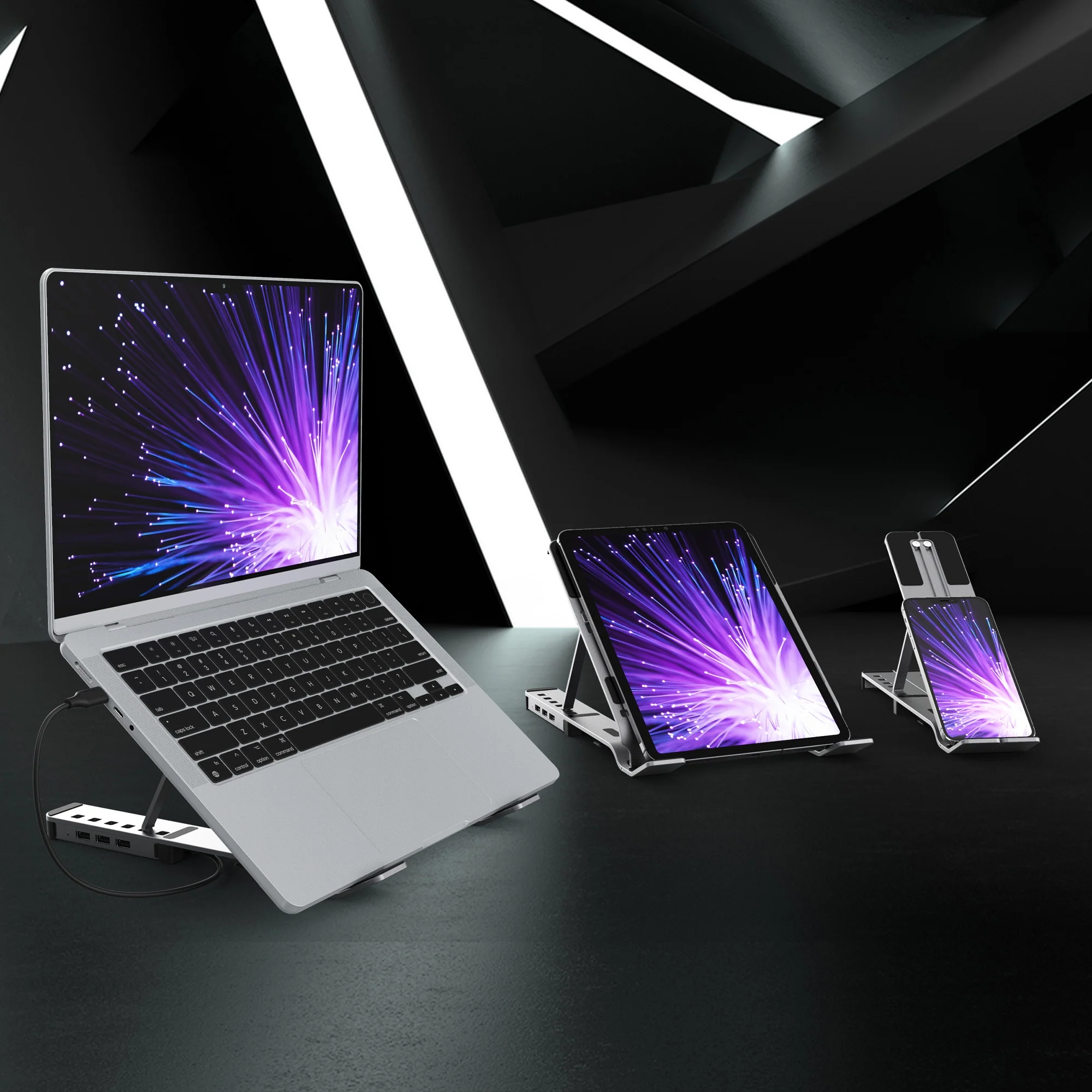 j5create JTS223 Laptop Stand with USB 4-Port Hub